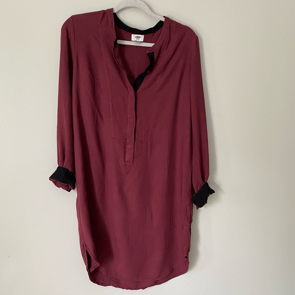 Black and Maroon Tunic
